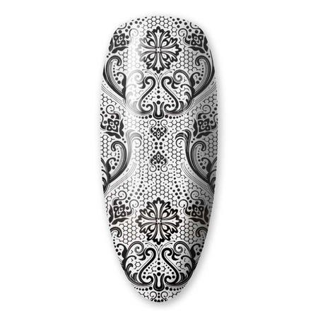 Lámina de transferencia para uñas, 80 cm, negra, n.º 14