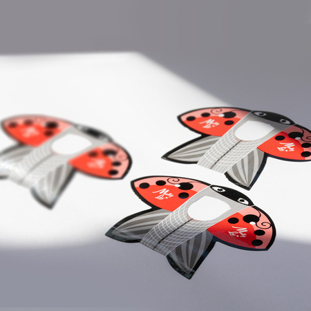 Szablony formy do paznokci Ladybug biedronka MollyLac 100 szt