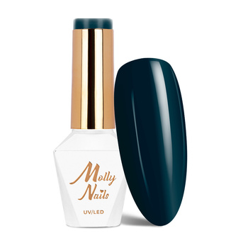 MollyNails Blue Sky Deep Green-Blue HEMA/Di-HEMA Free Hybrid Nail Polish 8g No. 118