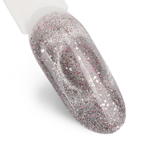 Magnetischer Hybridlack mit Cat-Eye-Effekt „Cat Eye Foxy Eyes Multicolor Chrom“ von MollyLac, 10 g, Nr. 558
