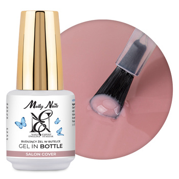 Gel en botella «Salon Cover Gel in Bottle» de Ewelina Staszak MollyNails, sin HEMA ni Di-HEMA, 15 g