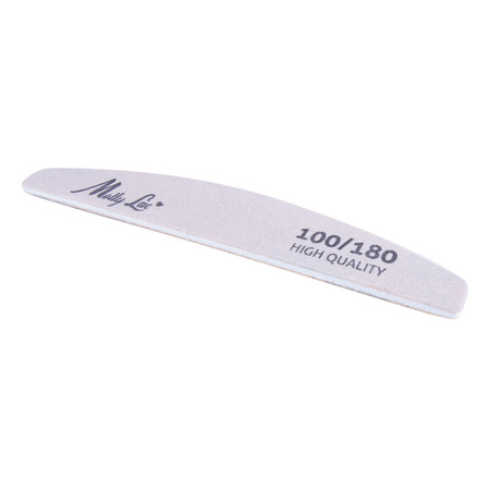 MollyLac 100/180 crescent-shaped nail file, zebra, 1 pc