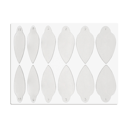 Moldes de silicona autoadhesivos para Dual Form, punta ST012-1, MollyLac, 24 unidades.