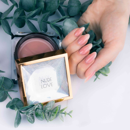 HEMA/Di-HEMA-freies Nagelaufbaugel mit Teebaumöl von MollyLac HerbaLine Shiny Flakes by Gosia Kruś, 5 g