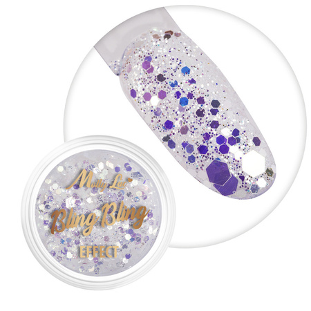Polvere per unghie MollyLac Bling Bling Effect 1 g n. 02