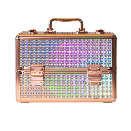 Trousse à maquillage M pour vernis à ongles K105-7H, ferrures rose doré