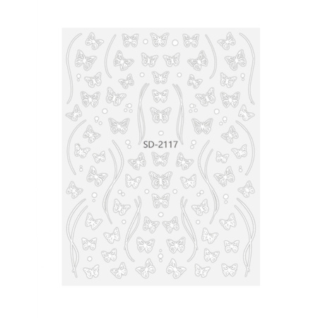 5D self-adhesive nail stickers with bows SD-2117