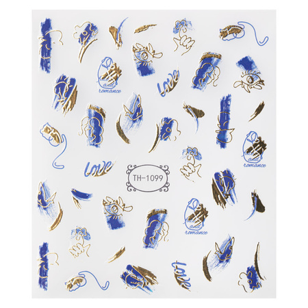 Self-adhesive nail stickers, designs TH-1099