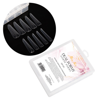Górne formy dual do budowy paznokci z podziałką MollyNails migdał rosyjski YQ-1 120 szt