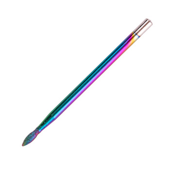 Fresa de diamante Unicorn arcoíris en forma de lágrima mini n.º 19