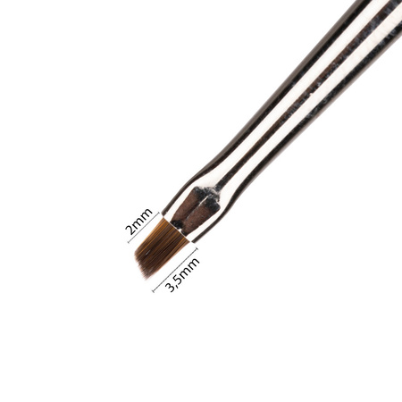 Pędzelek do zdobień farb akrylowych żelu paint żelu One Stroke długość włosia 2/3,5mm 4U Monika Mielniczuk