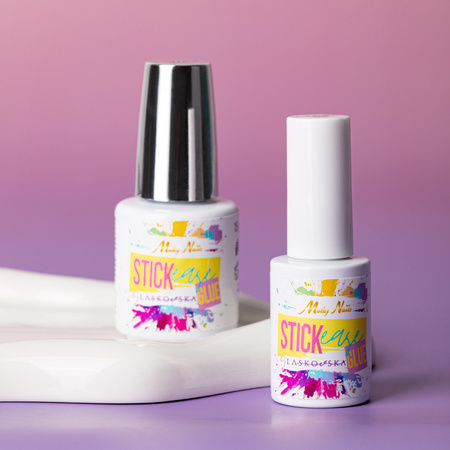 Base adhésive pour la fixation d'autocollants STICKease glue MollyNails by Laskovska, sans HEMA/Di-HEMA, 7 g