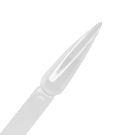Échantillonneur de pointes sur roue pour gels, vernis hybrides et poudres, transparent, 40 pièces, mat