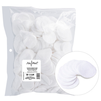 Discos de algodón redondos para uso cosmético e higiénico, 500 g (aprox. 1000 unidades)